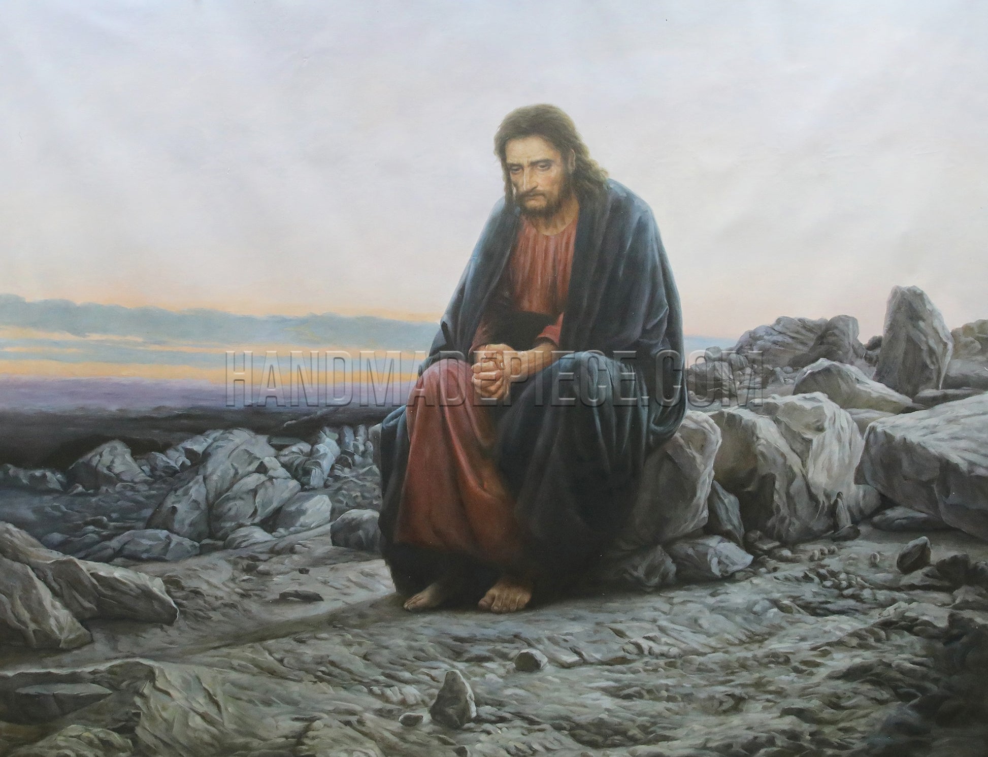 Christ In The Desert by Ivan Nikolaevich Kramskoi