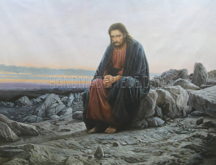 Christ In The Desert by Ivan Nikolaevich Kramskoi