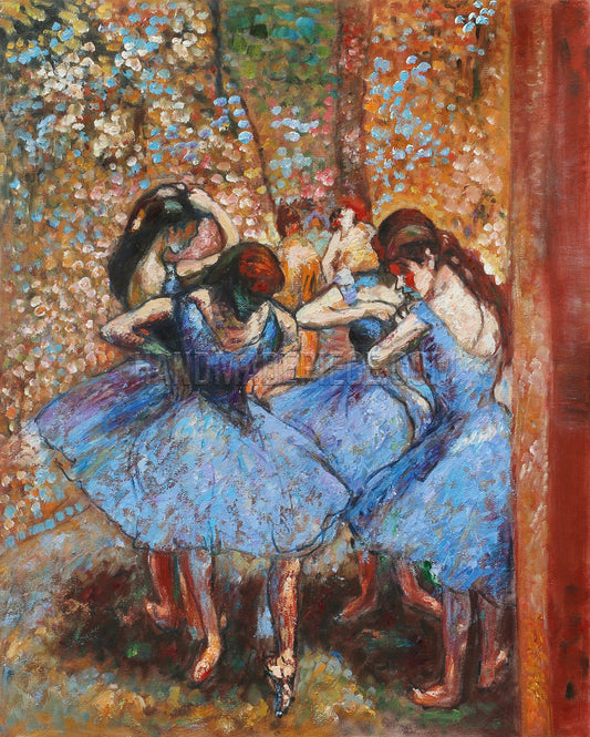 Dancers In Blue by Edgar Degas