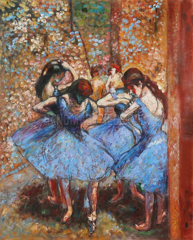 Dancers In Blue by Edgar Degas