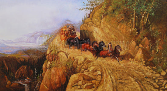 Staging In California by Gutzon Borglum