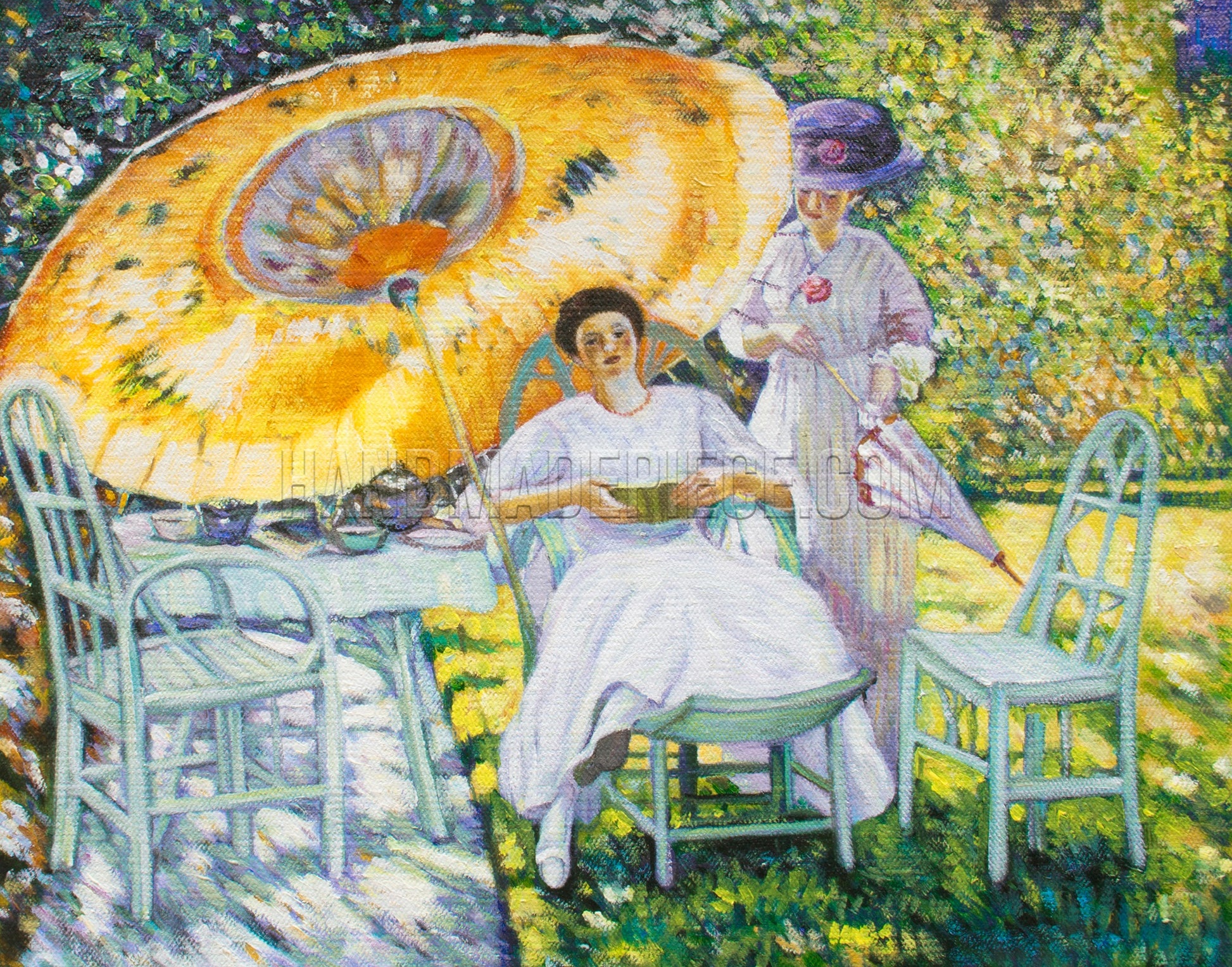 The Garden Parasol by Frederick Carl Frieseke