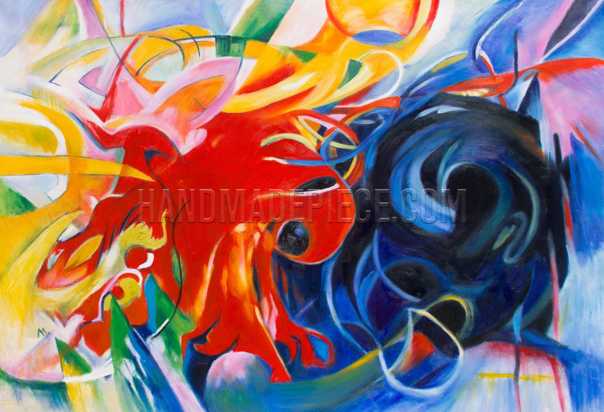 Fighting Forms by Franz Marc