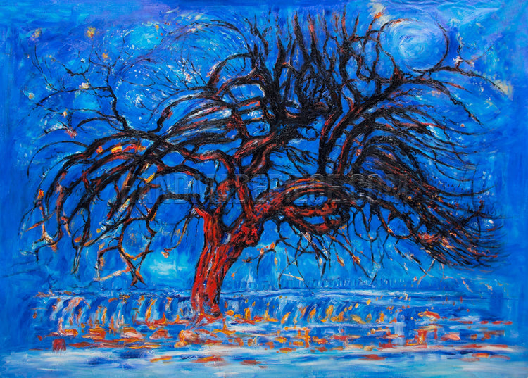 Red Tree by Piet Mondrian