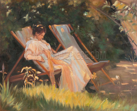 Marie In The Garden by Peder Severin Kroyer