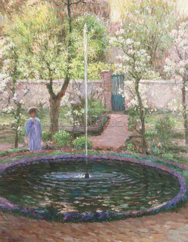 The Jet Of Water by Henri Le Sidaner