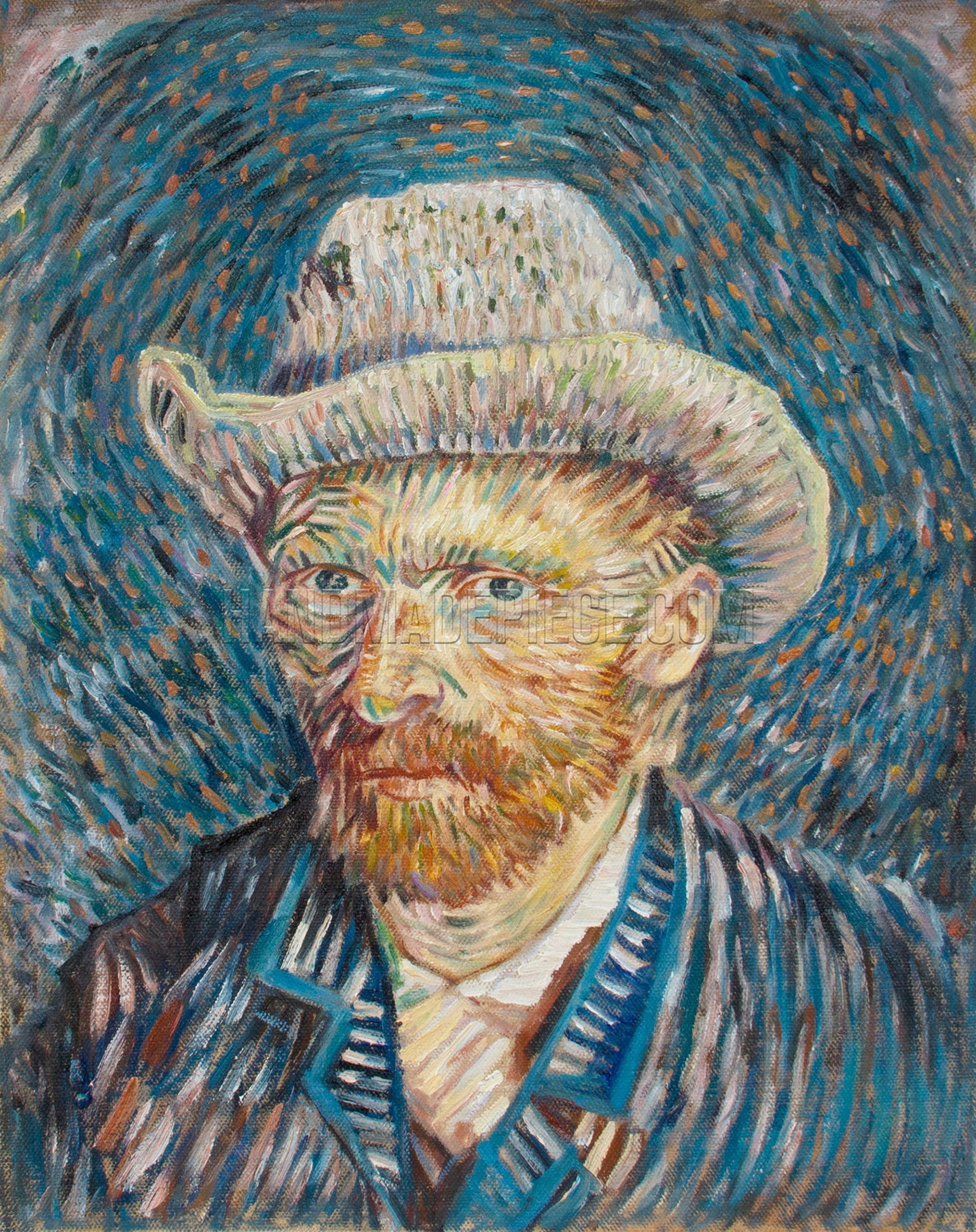 Self Portrait With Felt Hat by Vincent van Gogh