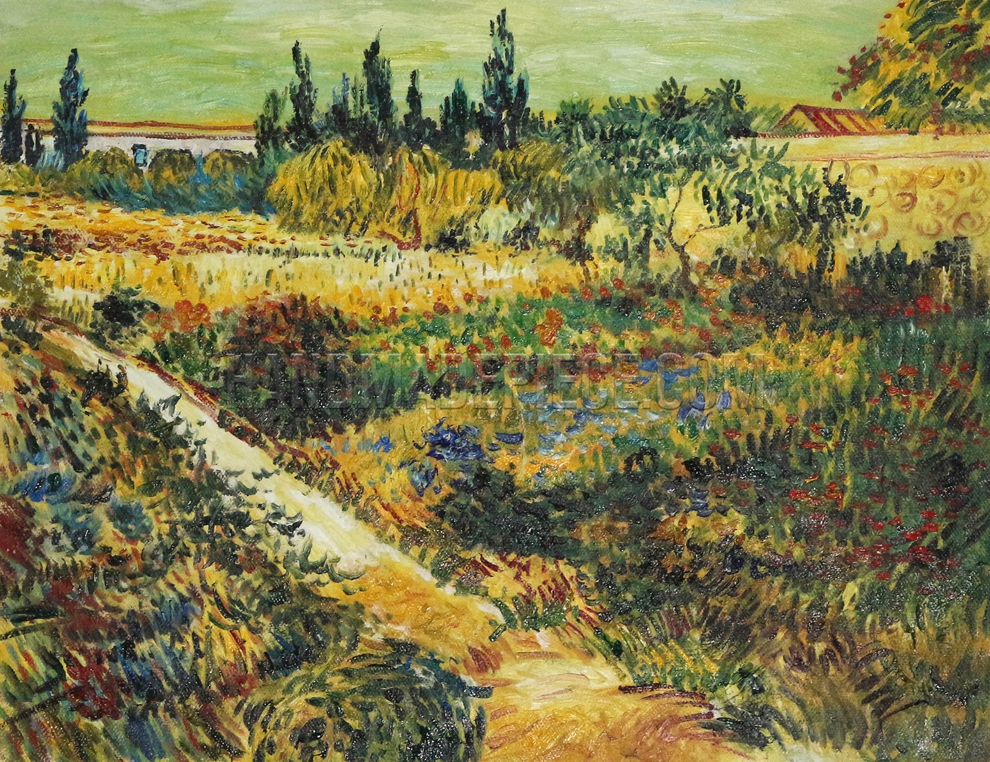 Garden With Flowers by Vincent van Gogh