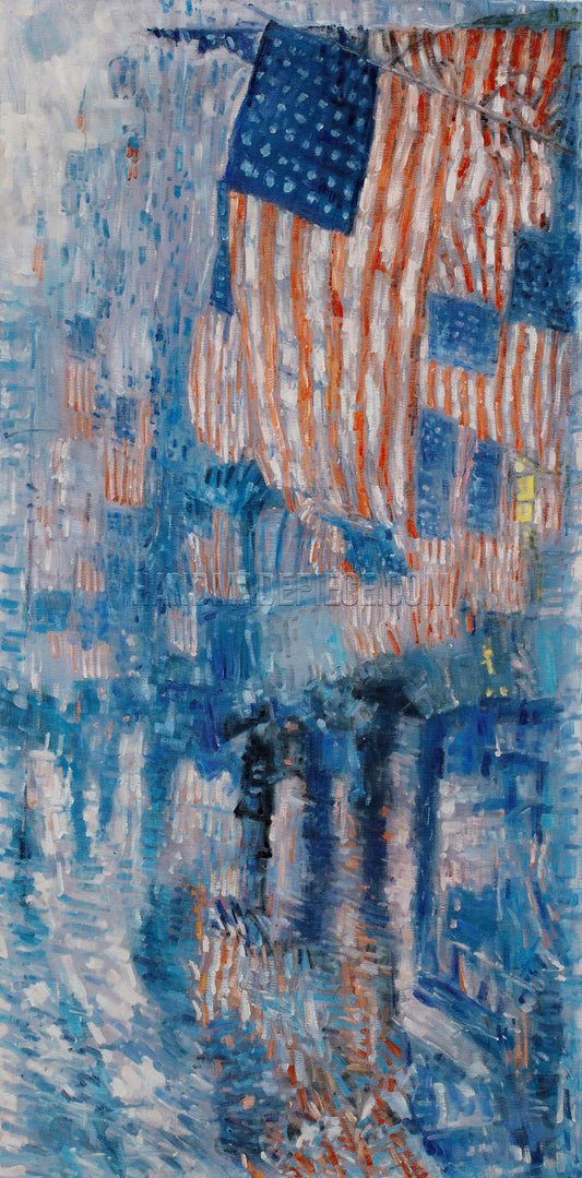 The Avenue In The Rain by Childe Hassam