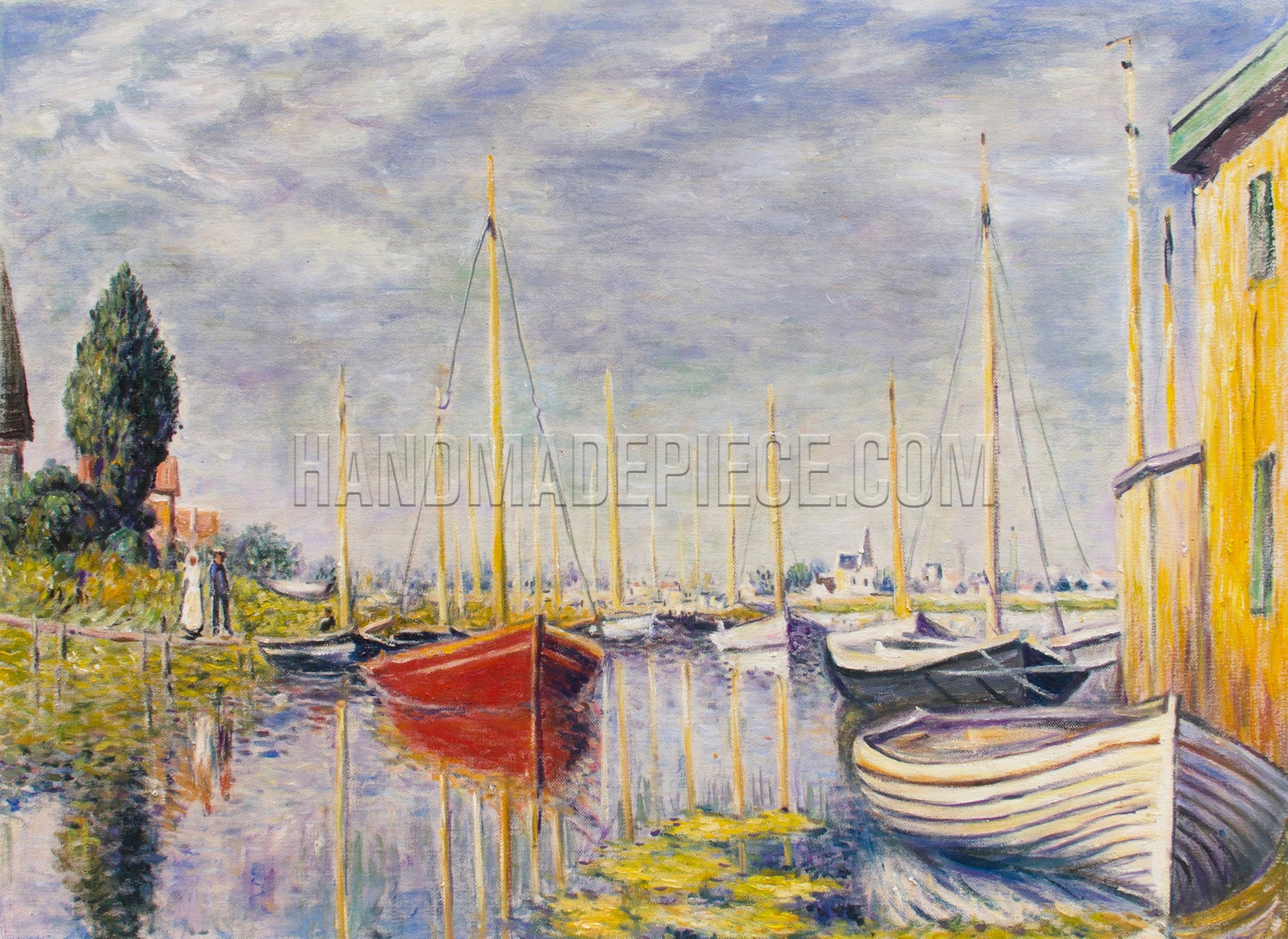 Yachts At Argenteuil by Claude Oscar Monet