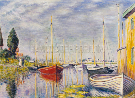 Yachts At Argenteuil by Claude Oscar Monet