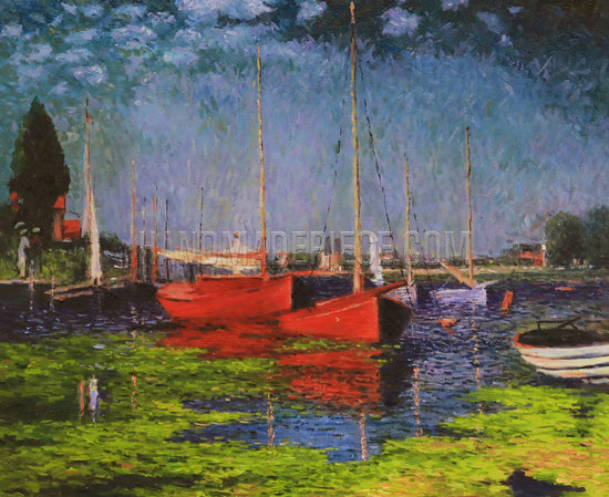 Pleasure Boats At Argenteuil by Claude Oscar Monet