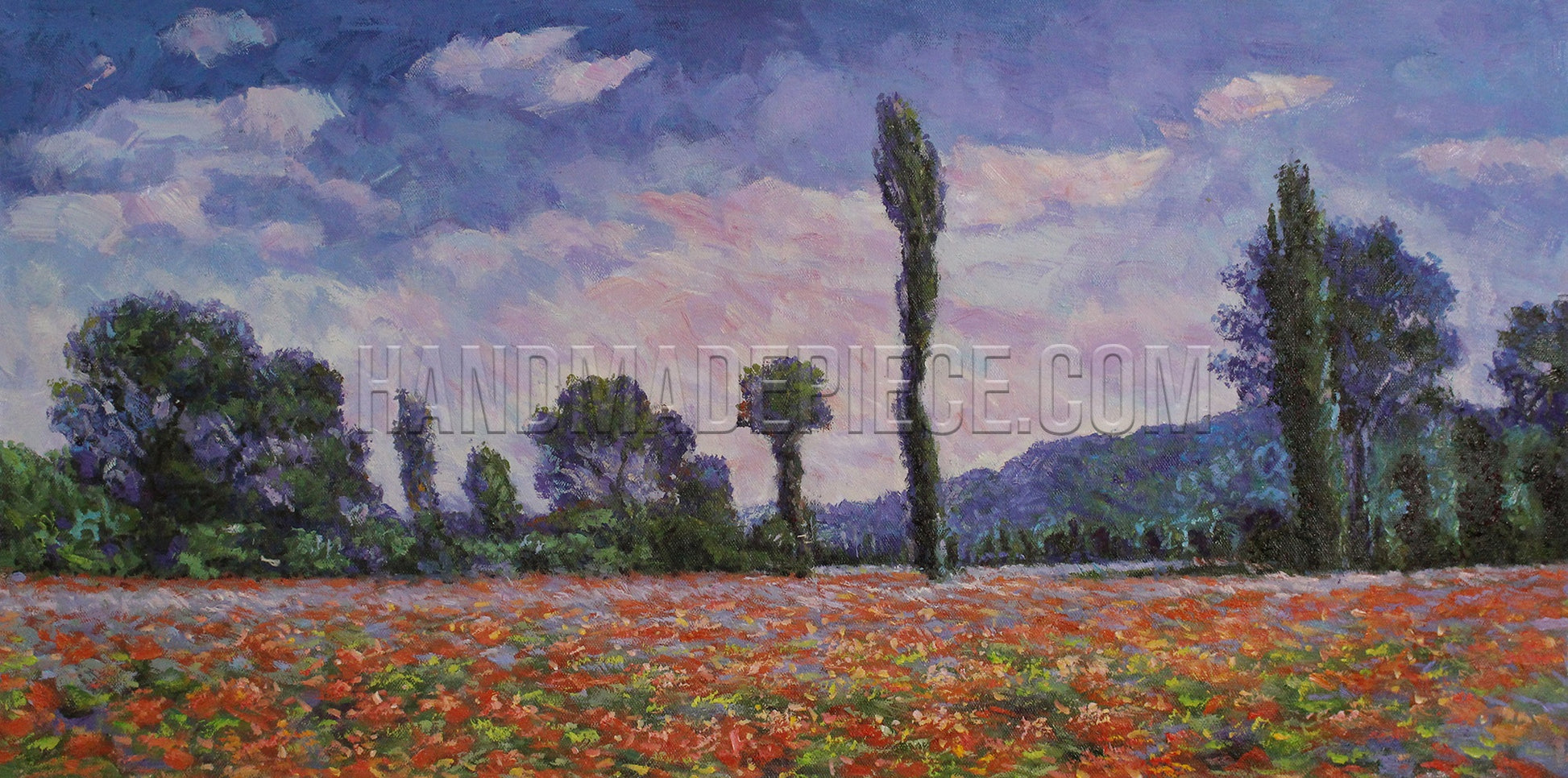Poppy Field In Giverny by Claude Oscar Monet
