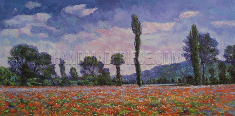 Poppy Field In Giverny by Claude Oscar Monet
