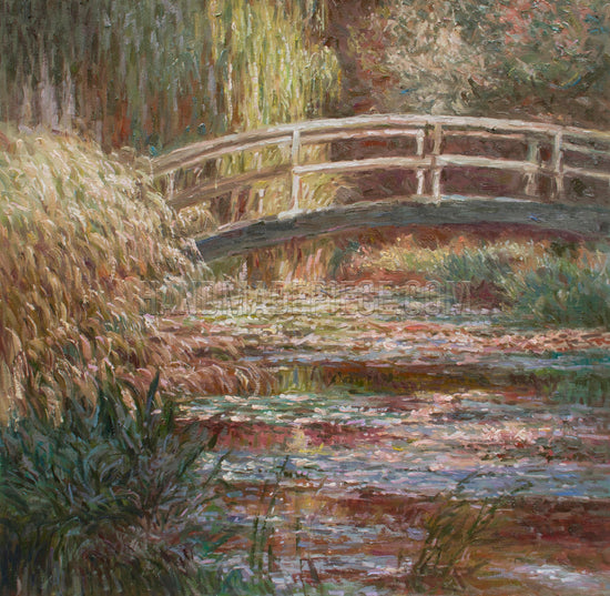 Water-Lily Pond, Symphony In Rose by Claude Oscar Monet