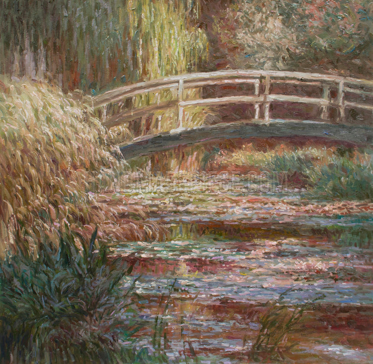 Water-Lily Pond, Symphony In Rose by Claude Oscar Monet