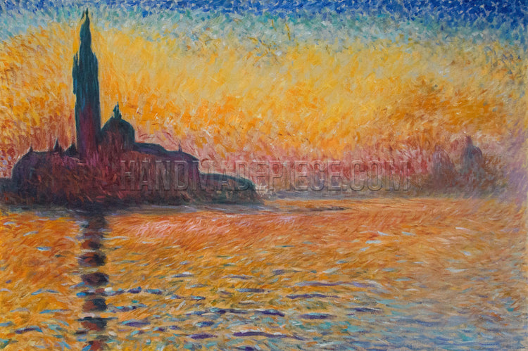 San Giorgio Maggiore At Dusk by Claude Oscar Monet