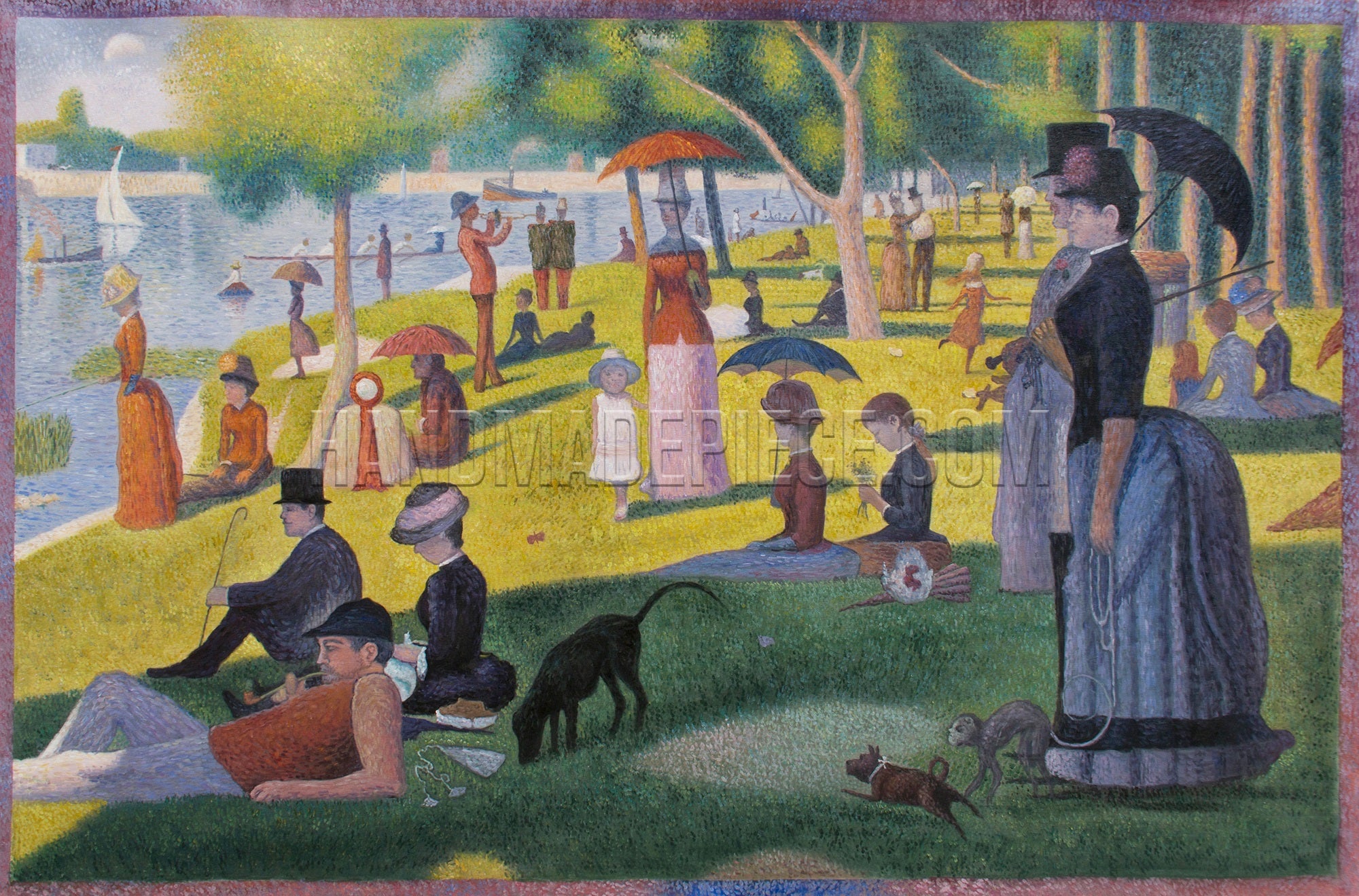 A Sunday Afternoon On The Island Of La Grande Jatte by Georges Seurat