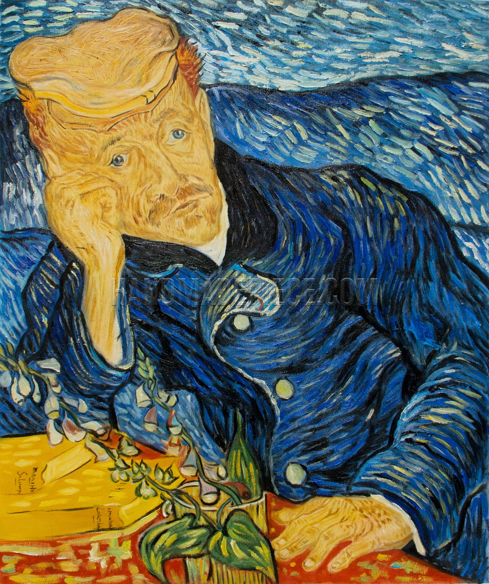 Portrait Of Doctor Gachet by Vincent van Gogh