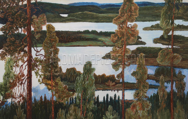 Summer Landscape From Norrland by Helmer Osslund