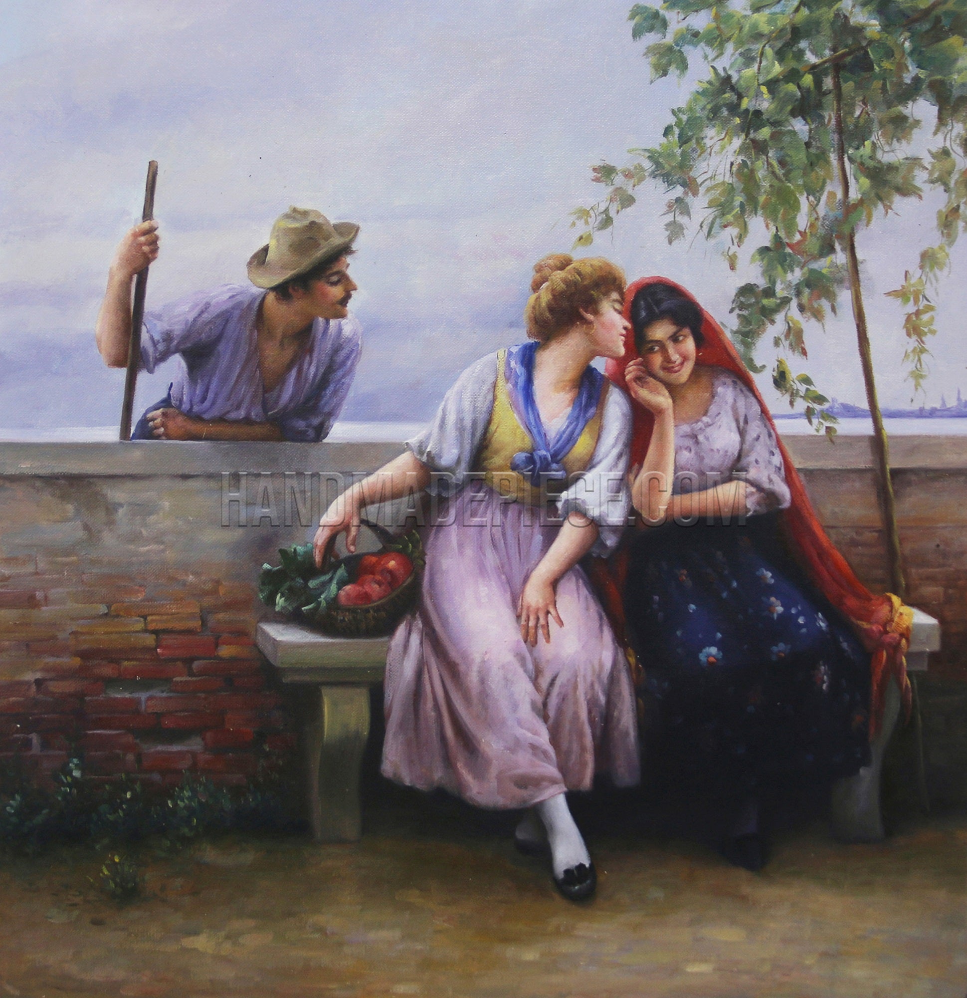 Venetian Chat by Eugene de Blaas