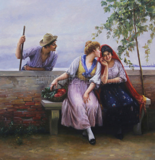 Venetian Chat by Eugene de Blaas