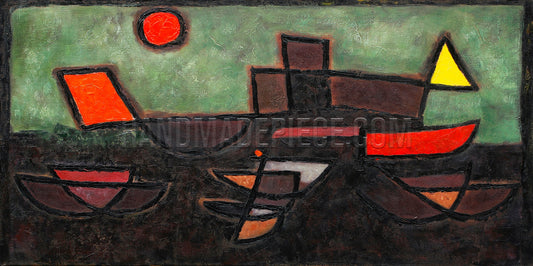 Afbahrender Dampfer by Paul Klee