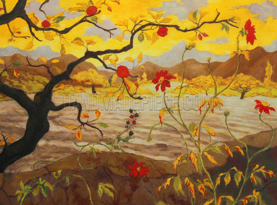 Apple Tree With Red Fruit by Paul Ranson