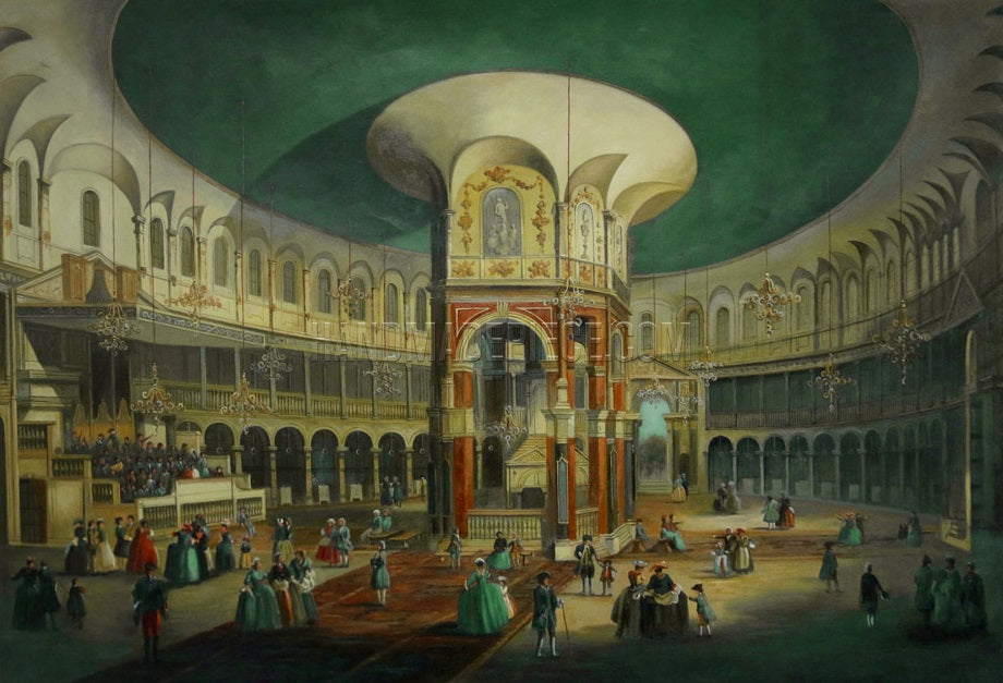 The Interior Of The Rotunda, Ranelagh, London by Canaletto