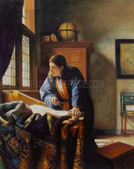 The Geographer by Johannes Vermeer
