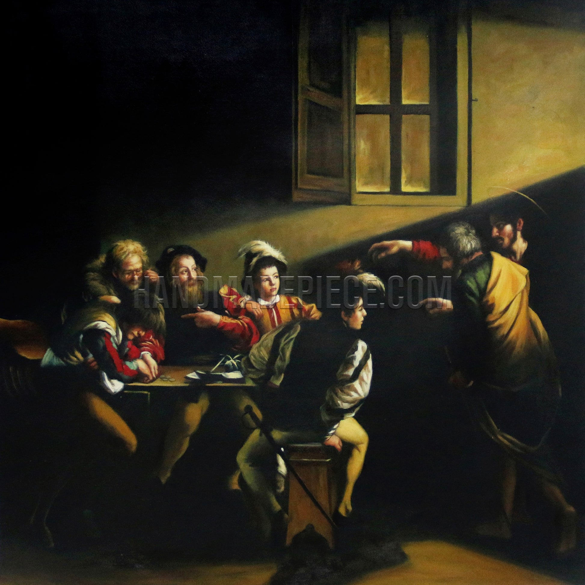 The Calling Of St Matthew by Caravaggio