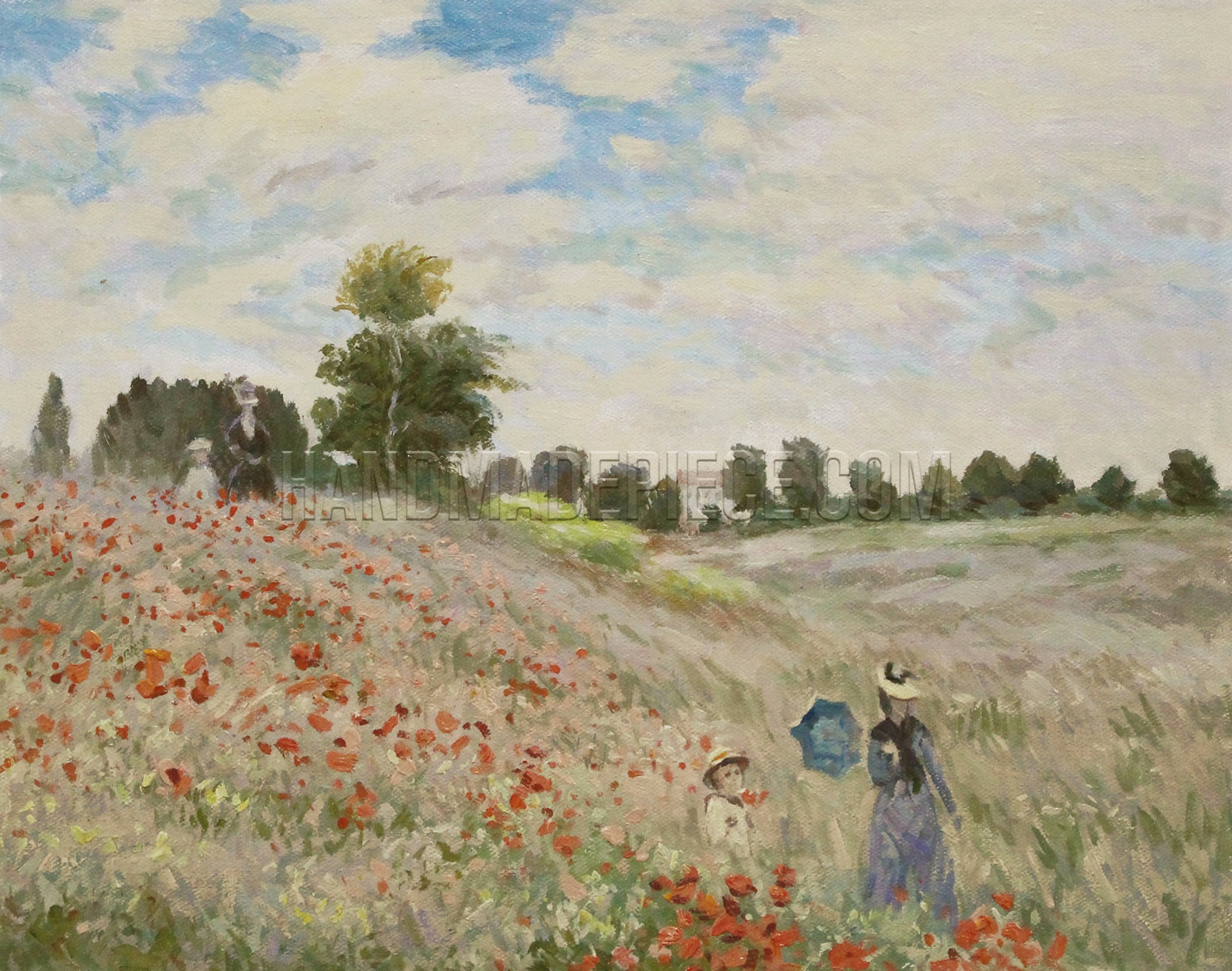 Poppies At Argenteuil by Claude Oscar Monet