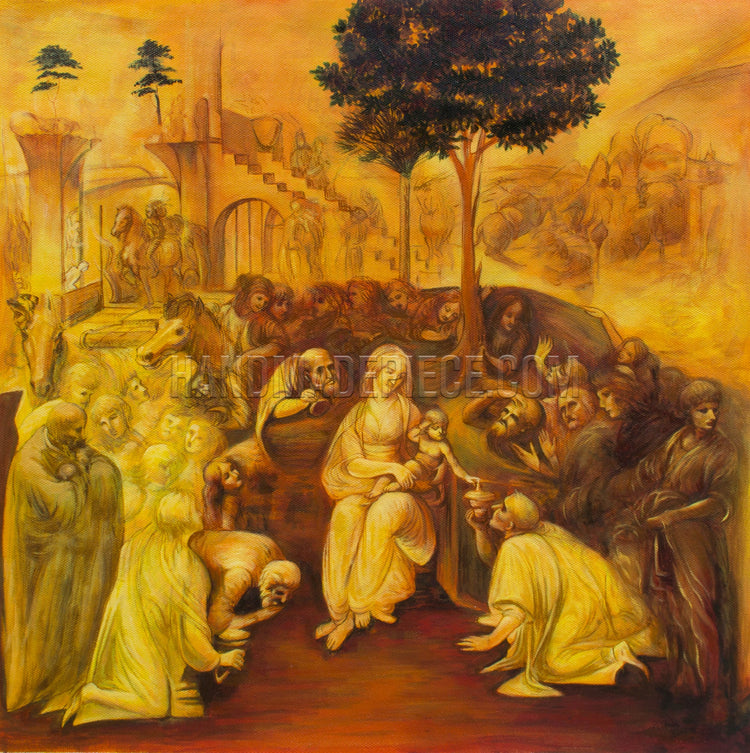 Adoration Of The Magi by Leonardo Da Vinci