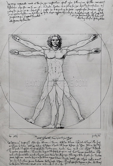 Vitruvian Man, Study Of Proportions, From Vitruvius’S De Architectura by Leonardo Da Vinci