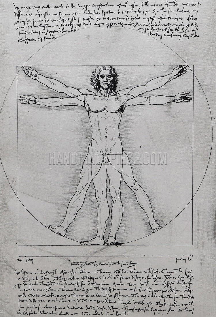 Vitruvian Man, Study Of Proportions, From Vitruvius’S De Architectura by Leonardo Da Vinci