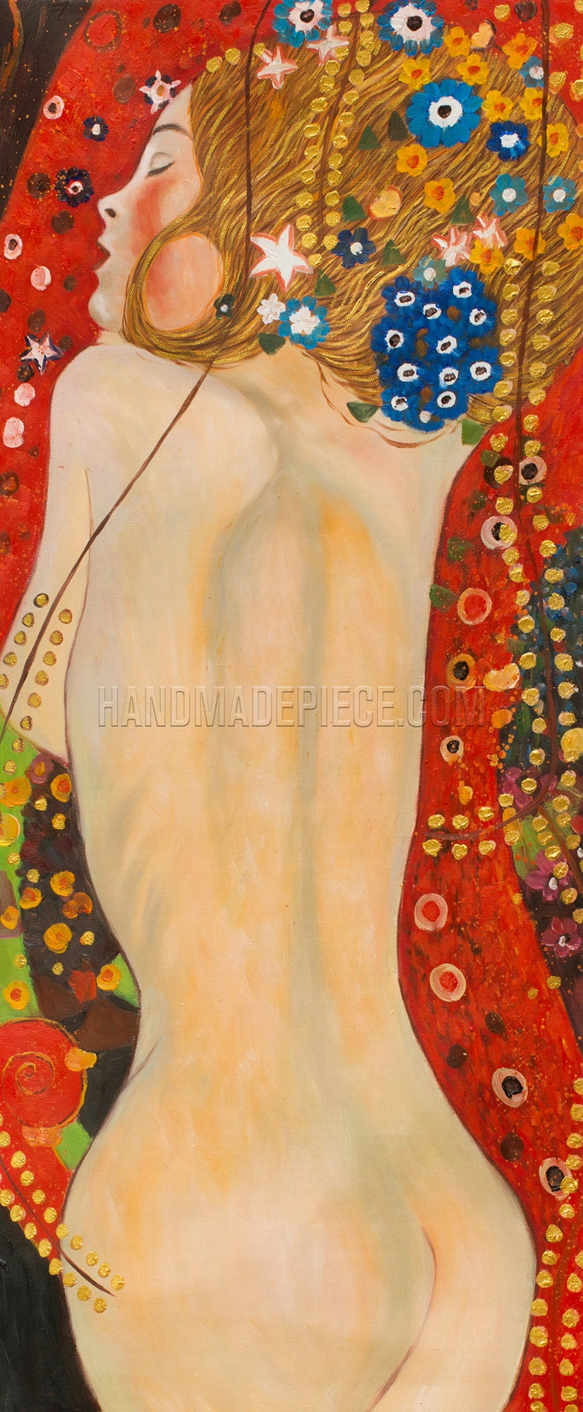 Sea Serpents Iv by Gustav Klimt