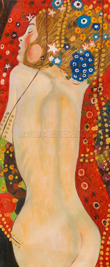 Sea Serpents Iv by Gustav Klimt