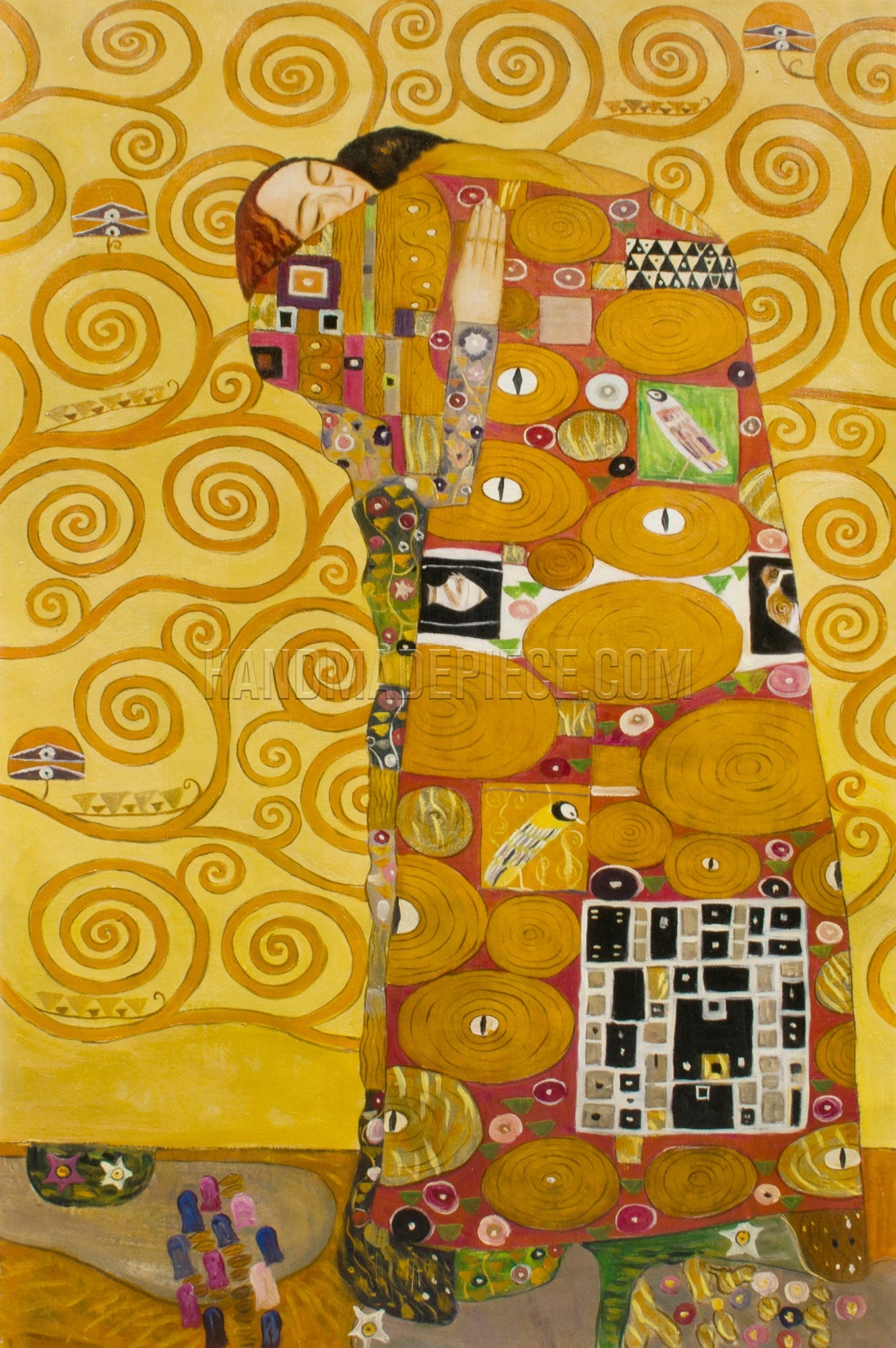 Fulfillment Stoclet Frieze by Gustav Klimt