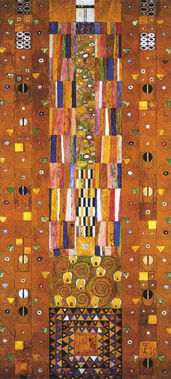 Stoclet Frieze, Goldener Ritter by Gustav Klimt