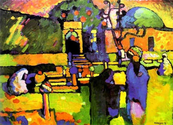 Arabs I (Cemetery) by Wassily Kandinsk