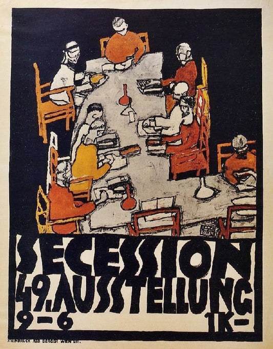 Forty-Ninth Secession Exhibition Poster by Egon Schiele