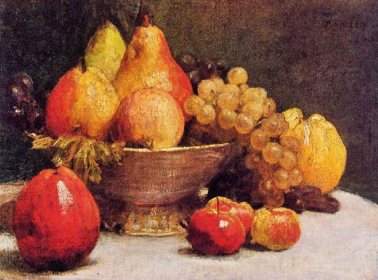 Bowl Of Fruit by Henri Fantin-Latour