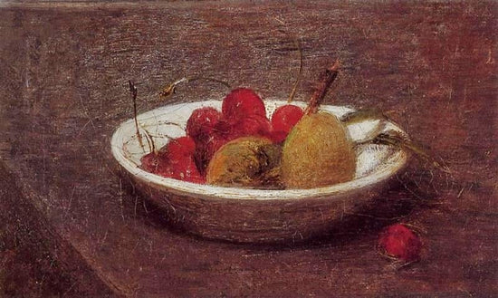 Still Life Of Cherries And Almonds by Henri Fantin-Latour