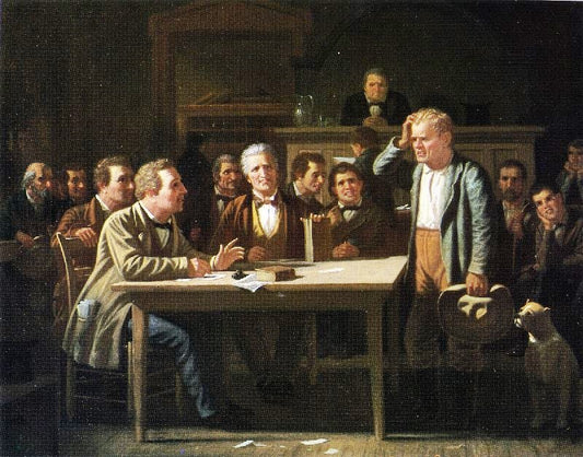 The Puzzled Witness by George Caleb Bingham