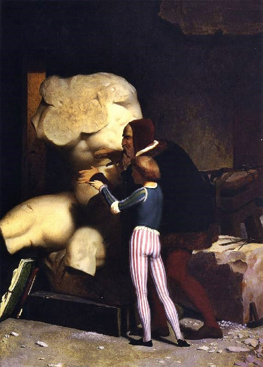 Michelangelo, In His Studio by Jean-Léon Gérôme
