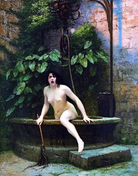 Truth Coming Out Of Her Well To Shame Mankind by Jean-Léon Gérôme