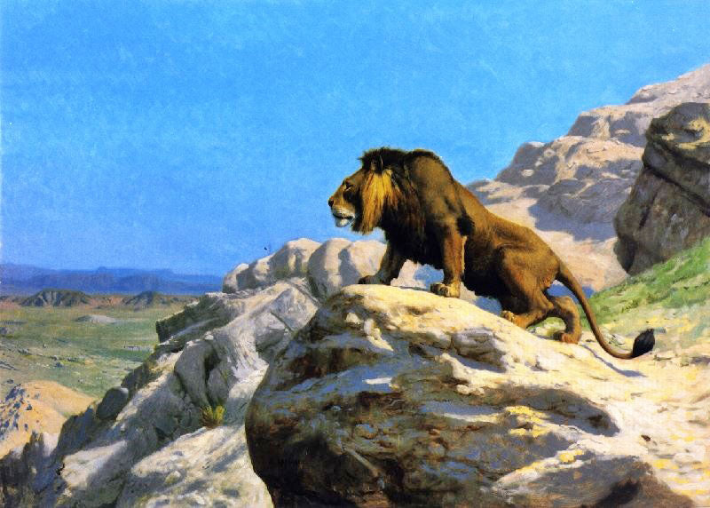 LION ON THE WATCH