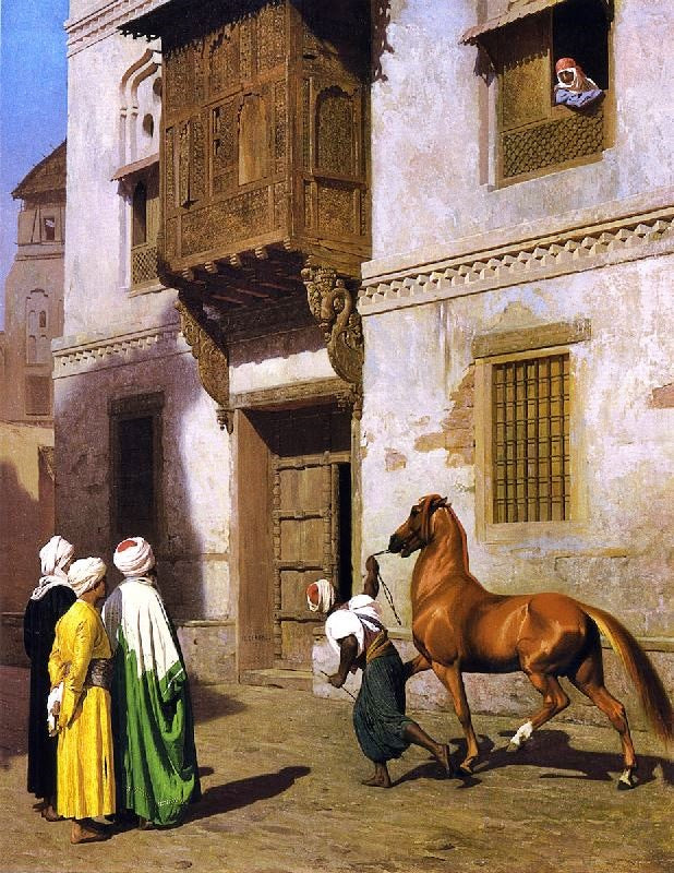 Horse Merchant In Cairo by Jean-Léon Gérôme