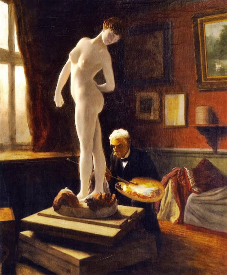 Self-Portrait Painting The Ball Player by Jean-Léon Gérôme