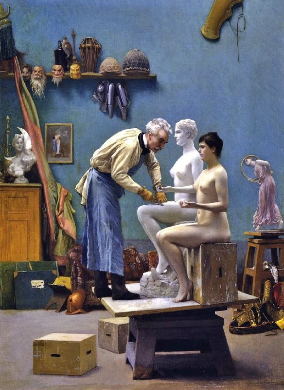Working In Marble by Jean-Léon Gérôme